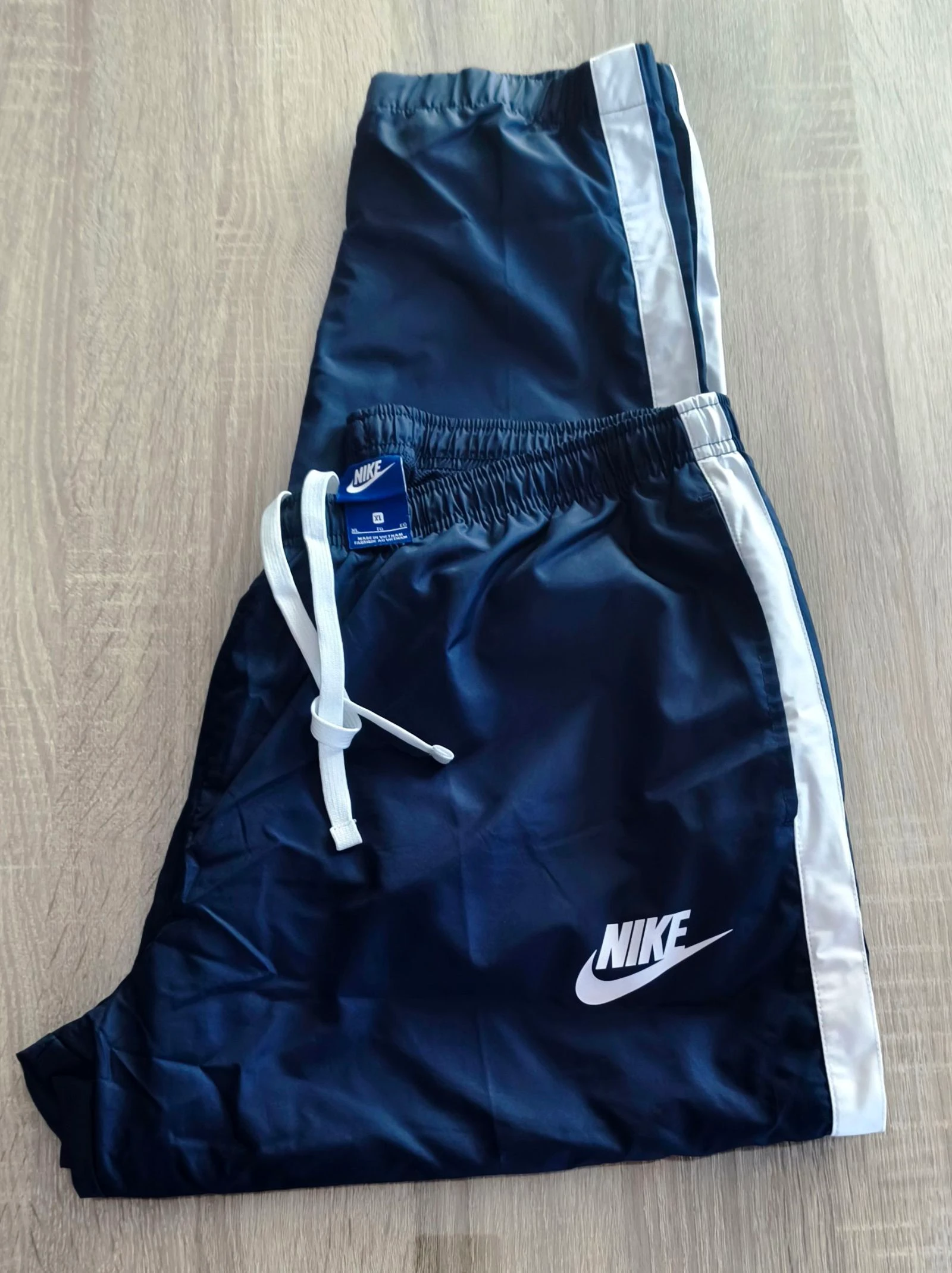 Nike Track Pants Navy Blue | Vintage Streetwear Tracksuit Pants Size XL/EG – photo 3